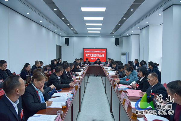 【聚焦两会】蓝山县人大代表开展分组讨论.jpg 【聚焦两会】蓝山县人大代表开展分组讨论.jpg